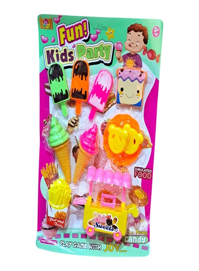 JNiL Ice Cream Set Toy Mini Kitchen Set Toy Food Set Toy Beautiful Design for Kids, Boys & Girls ( Multicolour ) - Image 1